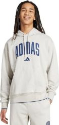 Adidas Bluza męska adidas Collegiate Hoodie jasnoszara KC3872 L. Szare bluzy męskie Adidas, l, bez wzorów, bez kaptura. Za 215.98 zł.