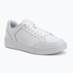 Buty treningowe damskie Under Armour Official white/white/white. Białe obuwie sportowe damskie Under Armour, bez wzorów, na fitness i siłownię. Za 169.99 zł.