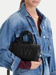 Nine West Torebka EO-Lira II-LX20085 Czarny. Czarne torebki do ręki damskie Nine West, bez wzorów, z materiału, bez dodatków. Za 269.99 zł.