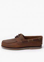 Mokasyny męskie Timberland Classic Boat 2 Eye. Brązowe mokasyny męskie Timberland, biznesowe, bez zapięcia. Za 544.99 zł.