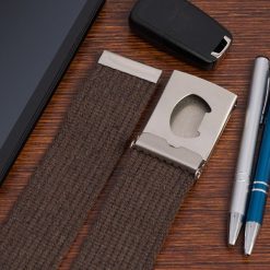 Beltimore męski parciany pasek parciak otwieracz brązowy F79. Brązowe paski damskie bez wzorów. Za 29.90 zł.