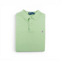 Koszulka Polo Ralph Lauren męska z krótkim rękawem zielona. Zielone koszulki polo męskie Ralph Lauren, l, bez wzorów, z tkaniny, eleganckie, bez ramiączek. Za 106.46 zł.