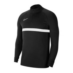Męska Koszulka Academy 21 DriFIT Drill Top. Czarne bluzy męskie Nike, m, bez wzorów, bez kaptura. Za 152.99 zł.