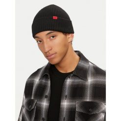 Czapka HUGO. Czarne czapki i kapelusze męskie Hugo, na zimę, bez wzorów. Za 279.99 zł.