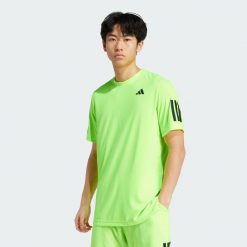 Koszulka Club Tennis CLIMACOOL 3-Stripes. Żółte koszulki sportowe męskie Adidas, xs, bez wzorów, bez kołnierzyka, bez ramiączek, tenisowe, climacool (adidas). Za 179.00 zł.
