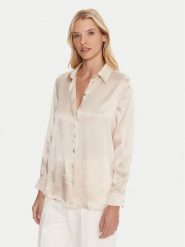 Marella Koszula Bunny 2523116015 Écru Regular Fit. Bluzki damskie Marella, bez wzorów, z acetatu, bez kołnierzyka, bez ramiączek. Za 799.99 zł.