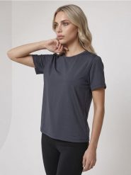 Sportowa koszulka Active - czarny. Czarne koszulki sportowe damskie Sinsay, l, bez wzorów, bez kołnierzyka, bez ramiączek, na fitness i siłownię. Za 29.99 zł.