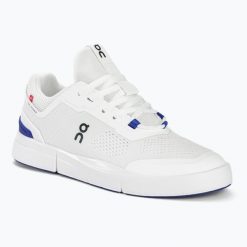 Buty damskie On The Roger Spin. Białe obuwie sportowe damskie On, bez wzorów, z gumy, do biegania. Za 499.99 zł.