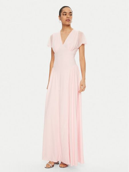 ROTATE Sukienka wieczorowa 113630 Różowy Regular Fit. Czerwone sukienki damskie ROTATE, bez wzorów, z syntetyku, wizytowe, bez kołnierzyka, bez ramiączek. Za 549.99 zł.