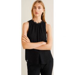 Mango - Top Bambu. Szare topy damskie Mango, bez rękawów. Za 99.90 zł.