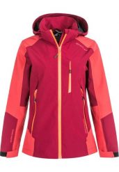 Kurtka przeciwdeszczowa damska Whistler Tyra. Czerwone kurtki sportowe damskie Whistler, bez wzorów, z materiału, bez kaptura. Za 291.99 zł.