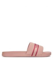 Tommy Hilfiger Klapki Logo Tape Webbing FW0FW09359 Różowy. Czerwone klapki damskie Tommy Hilfiger, bez wzorów, z syntetyku, bez obcasa. Za 189.99 zł.