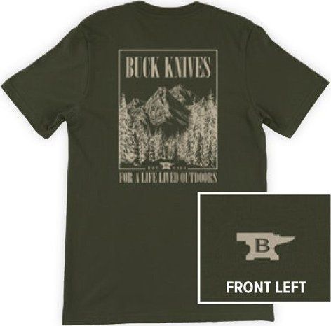 Buck Knives Tshirt Buck Tee Live Outdoors 13213 rozmiar M. T-shirty męskie Buck Knives, m, bez wzorów, bez kołnierzyka. Za 133.33 zł.