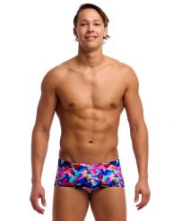 Kąpielówki Funky Trunks Wet Wave - trunki męskie. Brązowe kąpielówki męskie FUNKY TRUNKS, l, bez wzorów, z materiału, do pływania. Za 159.00 zł.