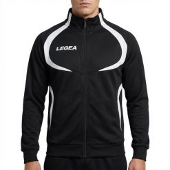 Kurtka Damska Biegowa Tokyo Oddychający Poliester Czarny-Biały. Białe kurtki sportowe damskie Legea, xl, bez wzorów, z bawełny, bez kaptura, do biegania. Za 64.00 zł.