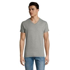 Męska Koszulka Imperial Z Dekoltem W Szpic. Szare koszulki sportowe męskie SOL'S, m, bez wzorów, bez kołnierzyka, bez ramiączek, trekkingowe. Za 51.99 zł.