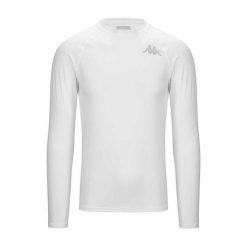 Koszulka z długim rękawem Kappa Vurbat. Białe koszulki sportowe męskie Kappa, bez wzorów, bez kołnierzyka, bez ramiączek, na fitness i siłownię. Za 197.50 zł.