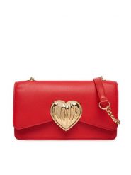LOVE MOSCHINO Torebka JC4147PP1OL1650A Czerwony. Czerwone torebki do ręki damskie Love Moschino, bez wzorów, ze skóry, bez dodatków. Za 1,099.00 zł.
