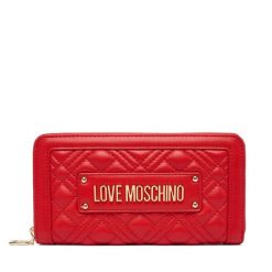 Portfel LOVE MOSCHINO. Czerwone portfele damskie Love Moschino, bez wzorów. Za 439.99 zł.