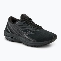 Buty do biegania damskie Mizuno Wave Equate 7. Czarne obuwie sportowe damskie Mizuno, bez wzorów, do biegania, mizuno wave. Za 269.99 zł.