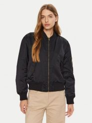 Champion Kurtka bomber 117578 Czarny Custom Fit. Czarne kurtki damskie Champion, l, bez wzorów, z syntetyku, bez kaptura. Za 439.99 zł.