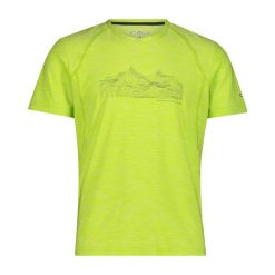Koszulka CMP. Zielone koszulki sportowe męskie CMP, bez wzorów, bez kołnierzyka, bez ramiączek, outdoorowe. Za 212.50 zł.