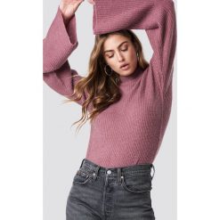 Rut&Circle Sweter z szerokim rękawem - Pink. Różowe swetry damskie Rut&Circle, z dzianiny, z golfem. Za 161.95 zł.