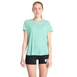 Koszulka damska Saysky Reactive Flow. Zielone koszulki sportowe damskie SAYSKY, m, bez wzorów, z materiału, bez kołnierzyka, bez ramiączek, do biegania. Za 266.20 zł.