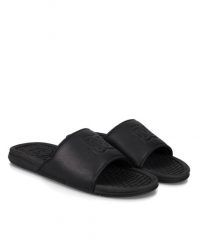 Sandały DC Shoes czarno-białe wygodne. Czarne sandały męskie DC Shoes, z materiału, bez zapięcia. Za 119.99 zł.