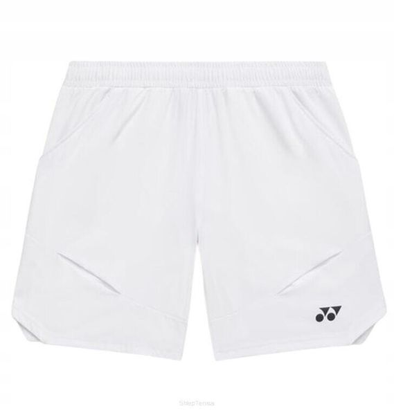 Spodenki tenisowe Yonex WIM 2026. Białe szorty damskie YONEX, l, bez wzorów, z materiału, biznesowe. Za 489.00 zł.