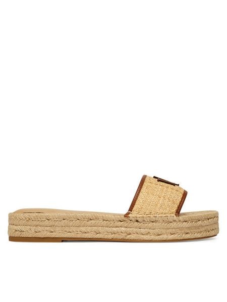 LAUREN RALPH LAUREN Espadryle 802P06398003 Beżowy. Brązowe espadryle damskie Lauren Ralph Lauren, bez wzorów, z syntetyku, bez obcasa, bez zapięcia. Za 575.99 zł.