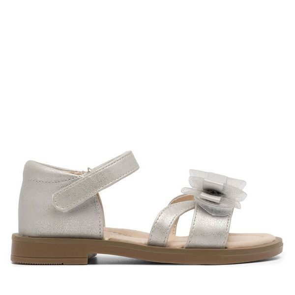 Sandały Nelli Blu. Szare sandały dziewczęce Nelli Blu, bez zapięcia. Za 49.99 zł.