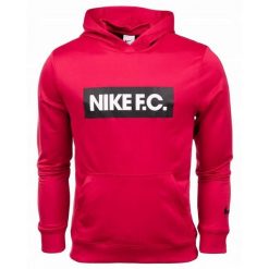 Męska Bluza Z Kapturem DF FC Libero. Czerwone bluzy męskie Nike, m, bez wzorów, z kapturem. Za 222.99 zł.