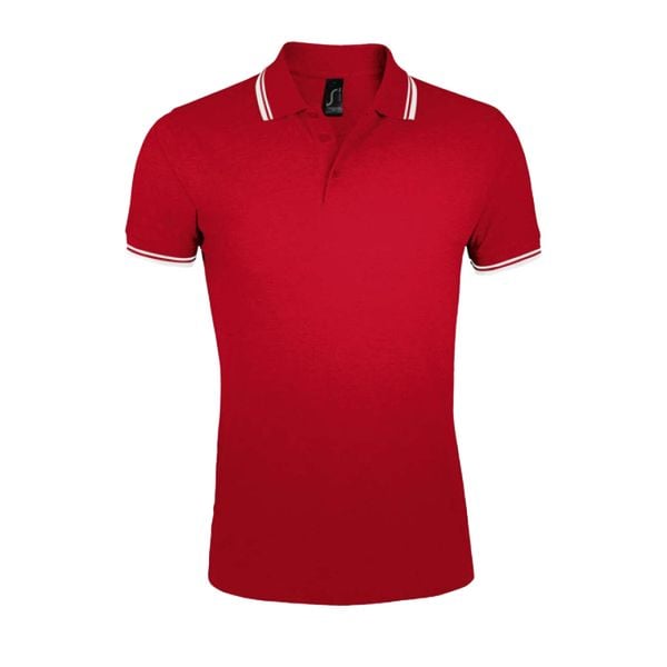 Męska Koszulka Polo Pasadena. Brązowe koszulki polo męskie SOL'S, m, bez wzorów, z bawełny, bez ramiączek. Za 101.99 zł.