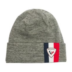Czapka Rossignol Luka. Czarne czapki i kapelusze męskie Rossignol, z aplikacjami, z materiału, klasyczne. Za 139.99 zł.