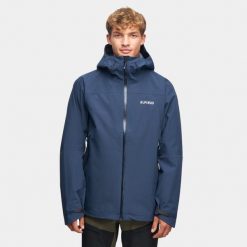 Kurtka trekkingowa męska Alpinus Collarada granatowa. Niebieskie kurtki męskie Alpinus, na lato, l, bez wzorów, z poliesteru, klasyczne, bez kaptura. Za 549.00 zł.