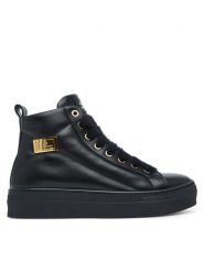 Elisabetta Franchi Botki High Top Lace Up F4-A9E-0362-1251930 D Czarny. Czarne botki dziewczęce Elisabetta Franchi, ze skóry, bez zapięcia. Za 839.99 zł.