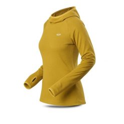Bluza Trimm VERONA. Żółte bluzy sportowe damskie TRIMM, bez wzorów, z dzianiny, z kapturem, narciarskie. W wyprzedaży za 90.44 zł.