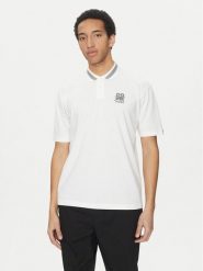 HUGO Polo Dodac_RB 50542748 Biały Regular Fit. Białe koszulki polo męskie Hugo, m, bez wzorów, z bawełny, bez ramiączek. Za 239.99 zł.