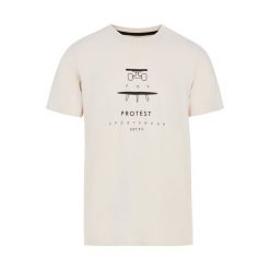 Koszulka Protest Andros. Białe koszulki sportowe męskie Protest, bez wzorów, bez kołnierzyka, bez ramiączek, trekkingowe. Za 178.00 zł.
