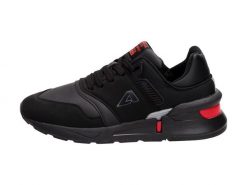 Sportowe buty damskie American Wt31/21 Bk/rd. Czarne obuwie sportowe damskie American CLUB, bez wzorów, ze skóry. Za 119.00 zł.