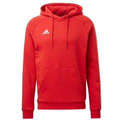 Core 18 Hoody Bluza bawełna 337. Białe bluzy męskie Adidas, m, bez wzorów, z bawełny, bez kaptura. Za 79.99 zł.