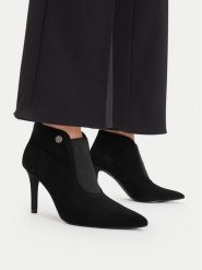 MEXX Botki EO-CD24-204H-3 Czarny. Czarne botki damskie Mexx, bez obcasa, na szpilce, bez zapięcia. Za 399.99 zł.