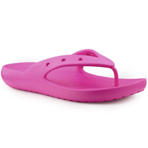 Japonki damskie Crocs CLASSIC FLIP V2. Czerwone klapki damskie Crocs, bez wzorów, sportowe, bez obcasa. Za 129.00 zł.