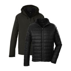 Kombinezon parka i puchówka Killtec KOW 95. Brązowe parki męskie KILLTEC, na jesień, bez wzorów, z puchu, bez kaptura. Za 677.50 zł.