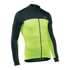 Koszulka rowerowa męska Northwave Force 2 LS Full Zip. Czarne bluzy męskie Northwave, l, bez wzorów, bez kaptura. Za 229.99 zł.