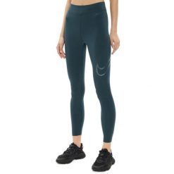 Odzież Damskie Nike. Zielona legginsy damskie Nike, bez wzorów. Za 232.99 zł.