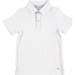 Koszulka polo w kolorze białym. Białe t-shirty dla chłopców Paglie, New G.O.L & more, z haftami, z bawełny. W wyprzedaży za 35.95 zł.