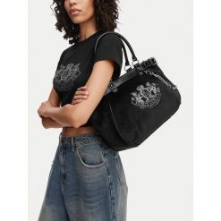 Torebka Juicy Couture. Czarne torebki do ręki damskie Juicy Couture, bez wzorów, bez dodatków. Za 449.99 zł.