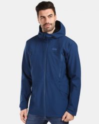 Męska płaszcz outdoorowy Kilpi AYRA-M. Niebieskie płaszcze męskie Kilpi, l, bez wzorów, z materiału, eleganckie, bez kaptura. Za 731.89 zł.